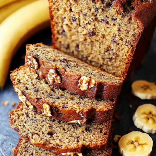 Easy and Moist Homemade Banana Bread Recipe