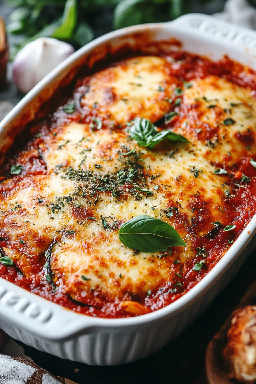 Eggplant Parmesan Recipe - A Classic Italian Dish Final Dish Presentation
