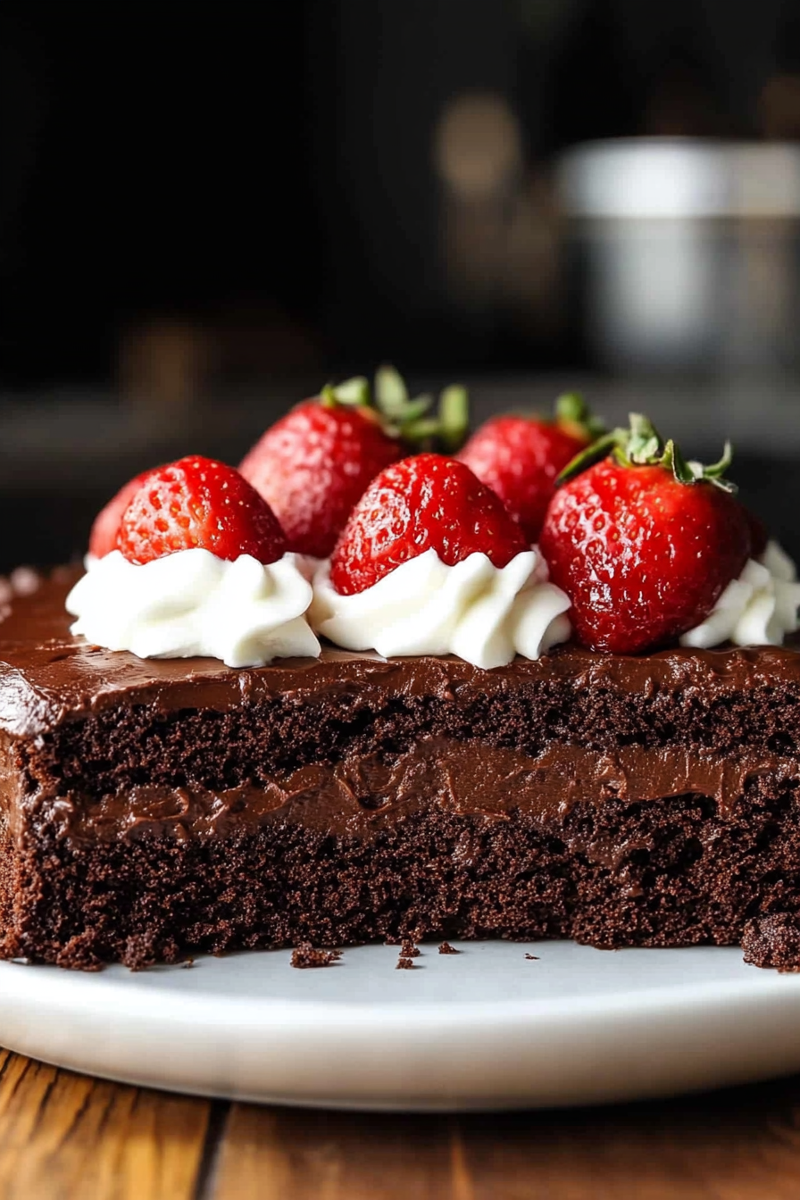 Flourless Chocolate Cake Recipe Final Dish Presentation