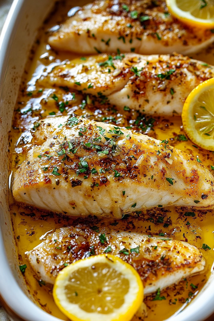 Garlic Butter Oven-Baked Tilapia Recipe Final Dish Presentation
