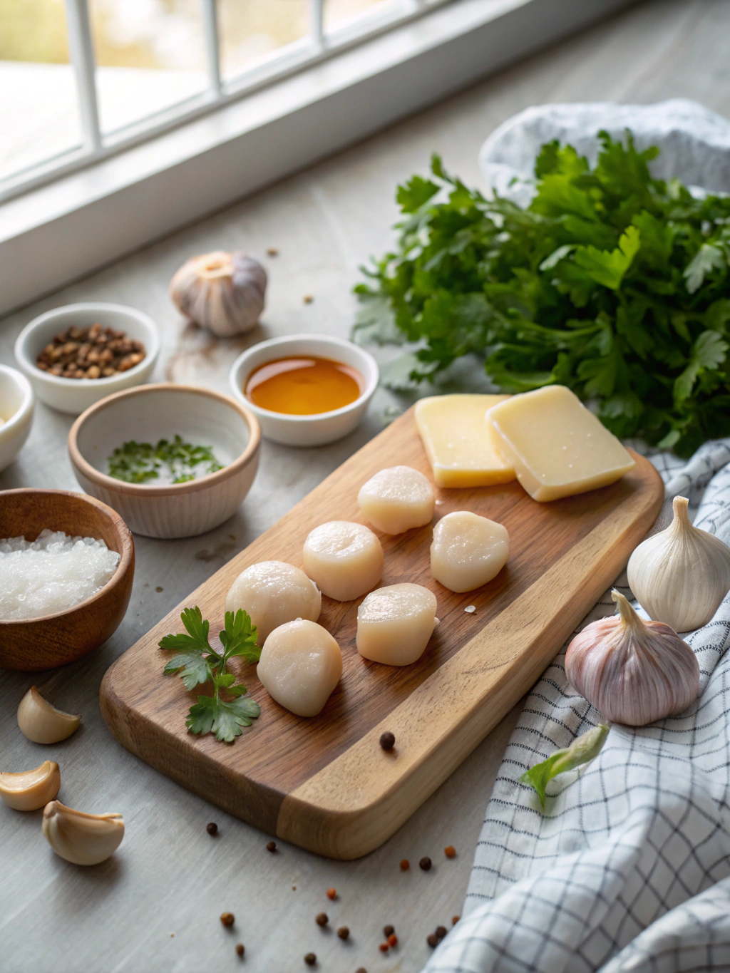 Garlic Butter Scallops Recipe ingredients