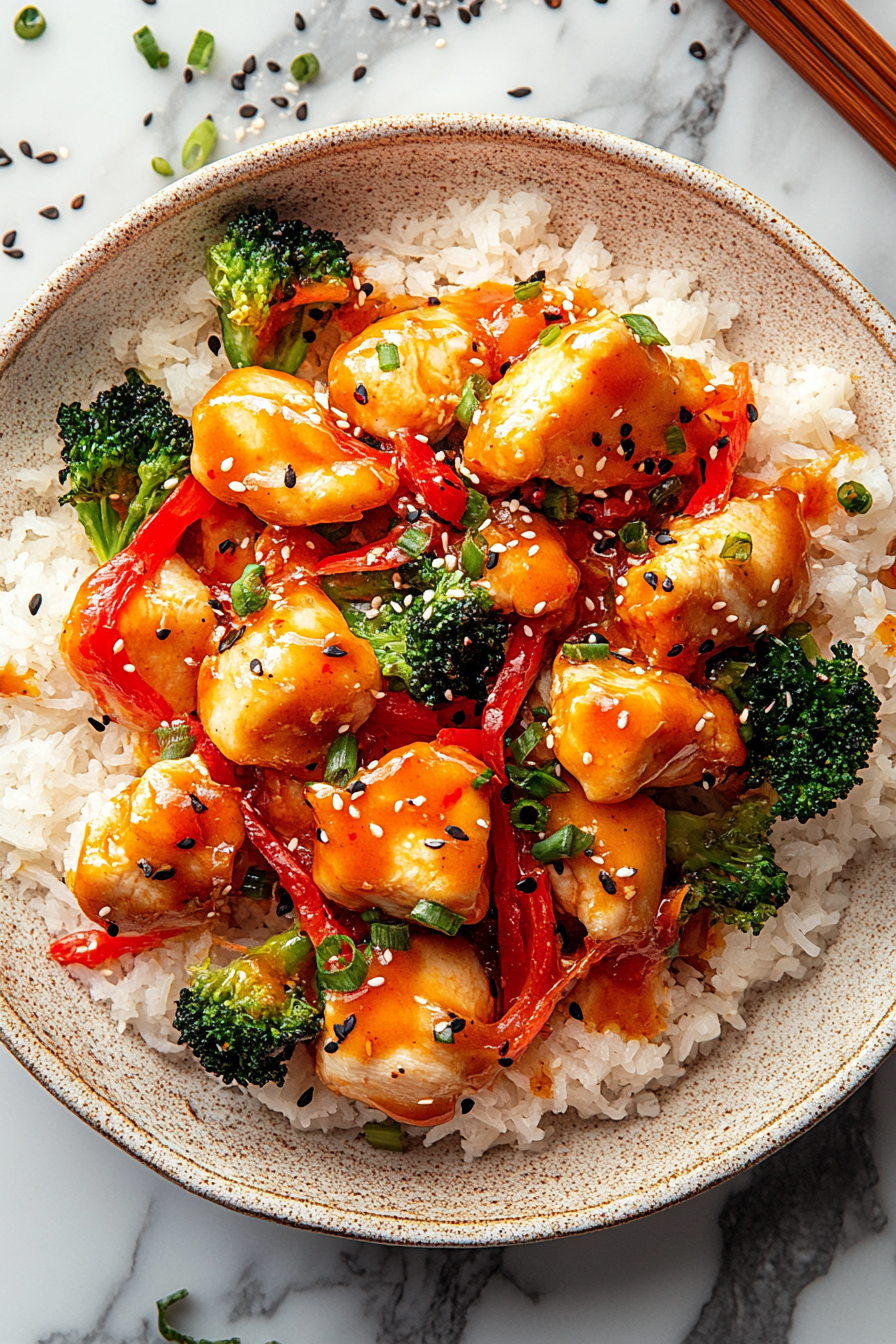 General Tso's Chicken Recipe Final Dish Presentation