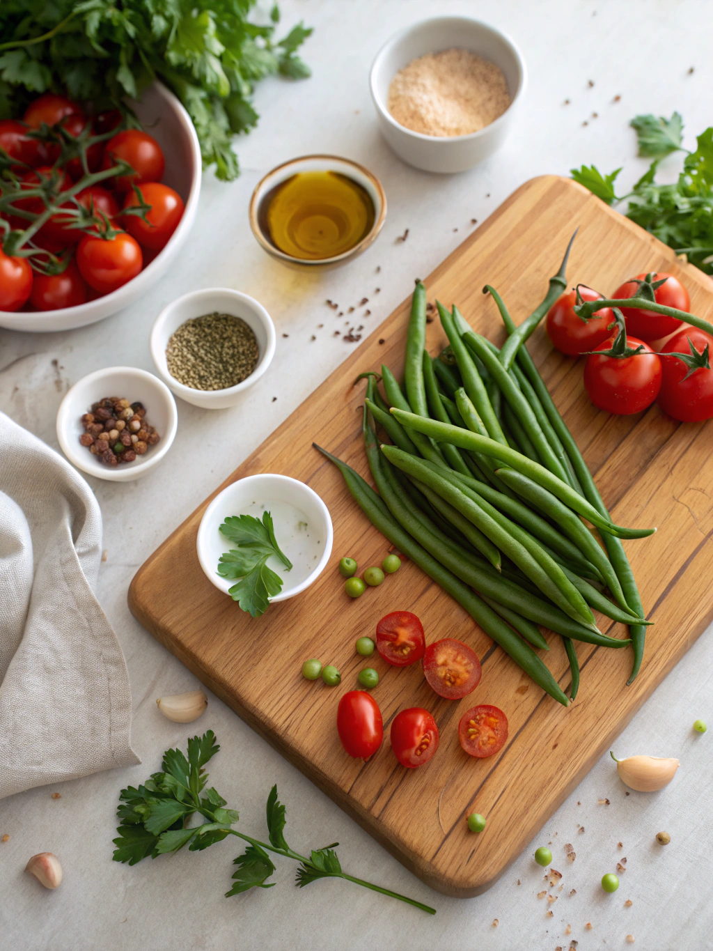 Green Beans and Tomatoes Recipe: A Simple and Flavorful Side Dish ingredients