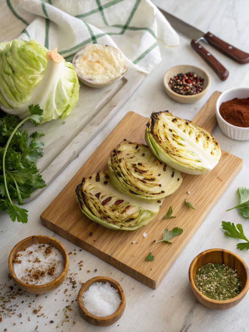 Grilled Cabbage Steaks Recipe ingredients