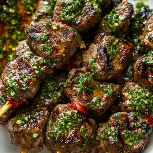 Grilled Chimichurri Beef Kebabs Recipe