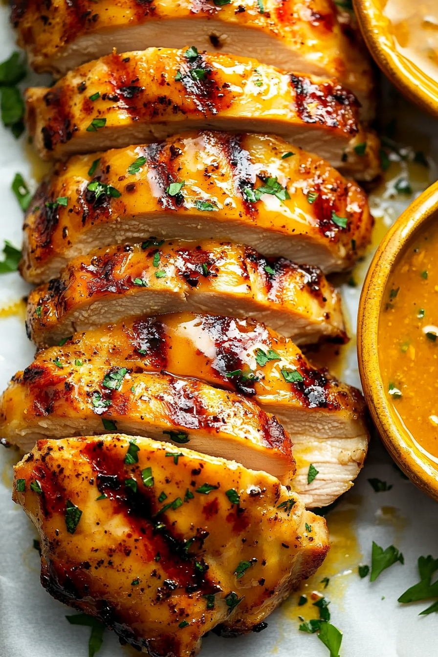 Grilled Honey Mustard Chicken Recipe Final Dish Presentation