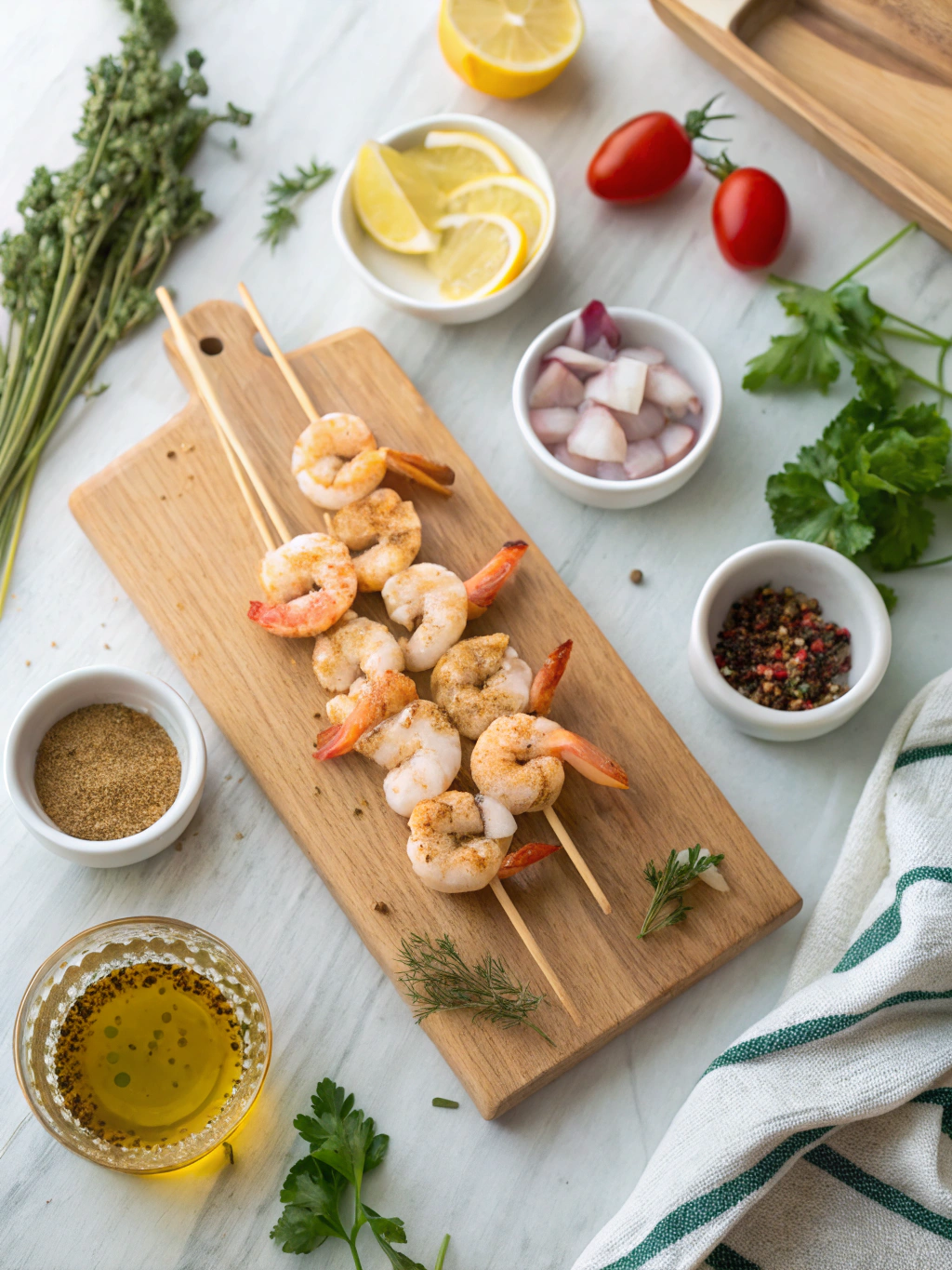 Grilled Shrimp Kabobs Recipe ingredients