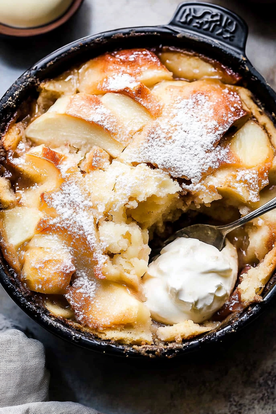 Healthy Apple Cobbler Recipe Final Dish Presentation