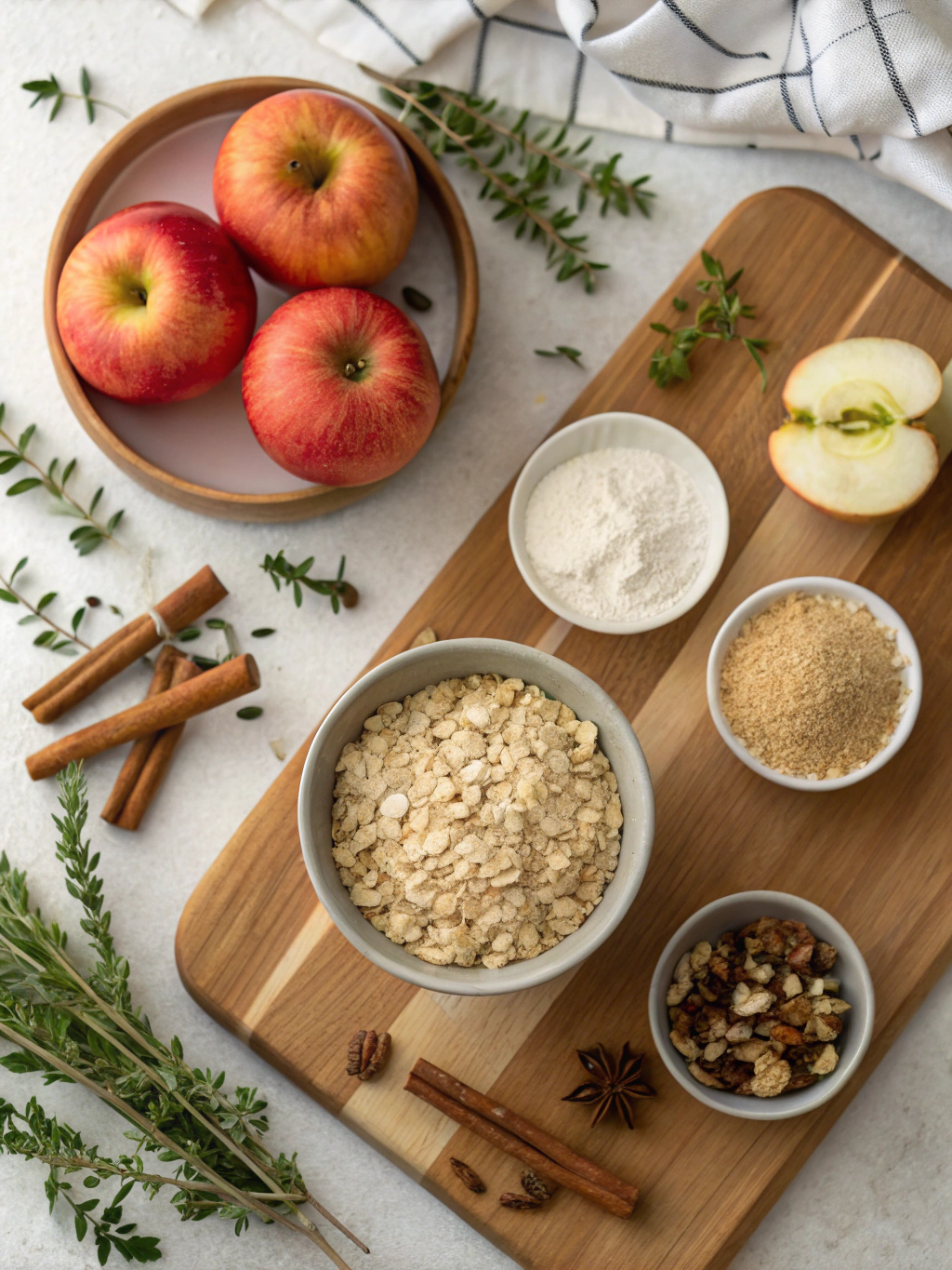 Healthy Apple Cobbler Recipe ingredients