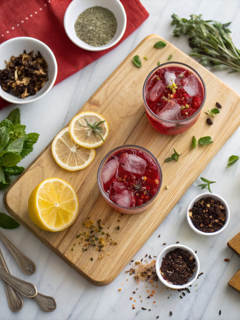 Hibiscus Iced Tea Sparkler Recipe ingredients