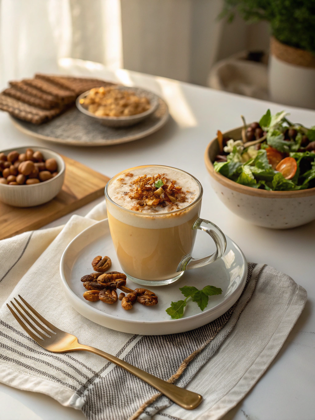 Homemade Pumpkin Spice Latte Recipe serving suggestion