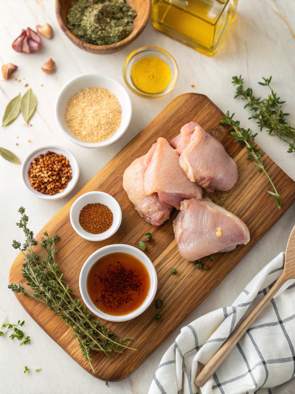 Honey Beer Sauce Glazed Chicken Thighs Recipe ingredients
