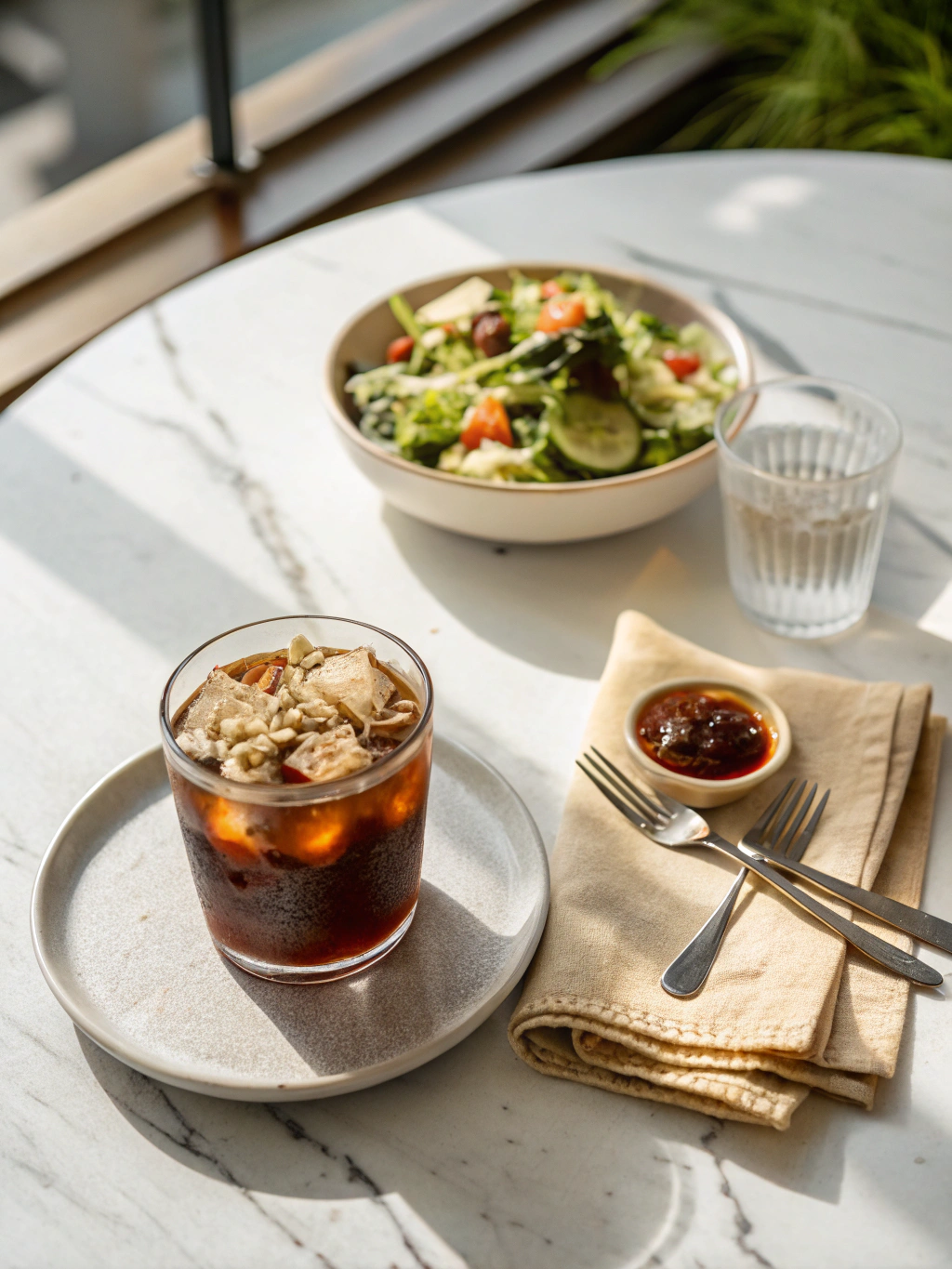 Iced Americano serving suggestion
