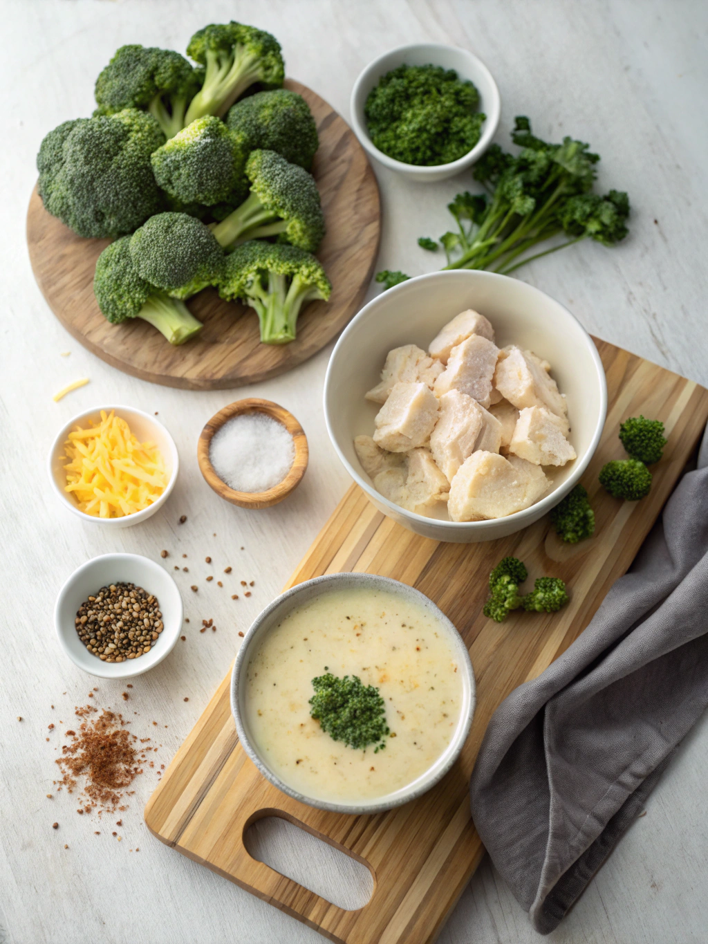 Instant Pot Broccoli Cheese Soup with Chicken Recipe ingredients