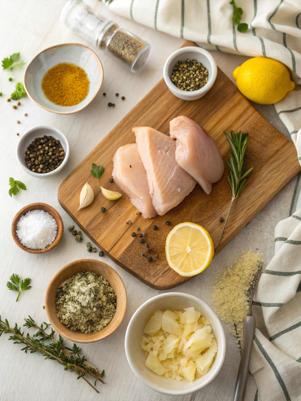 Instant Pot Lemon Butter Chicken Recipe ingredients