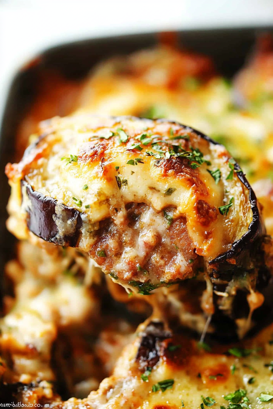 Italian Sausage and Eggplant Casserole Recipe Final Dish Presentation