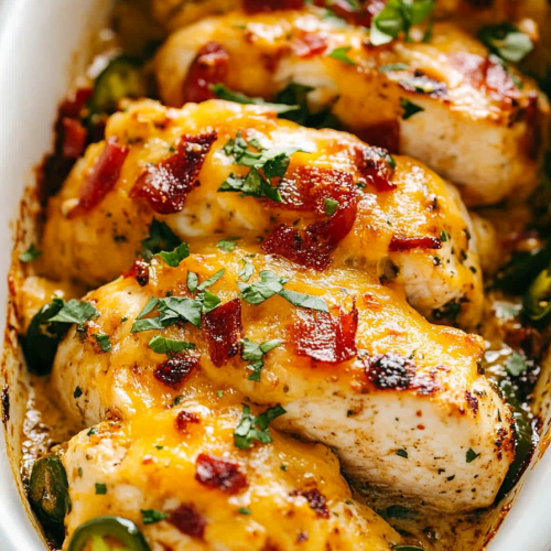 Jalapeno Popper Baked Chicken Breasts Recipe