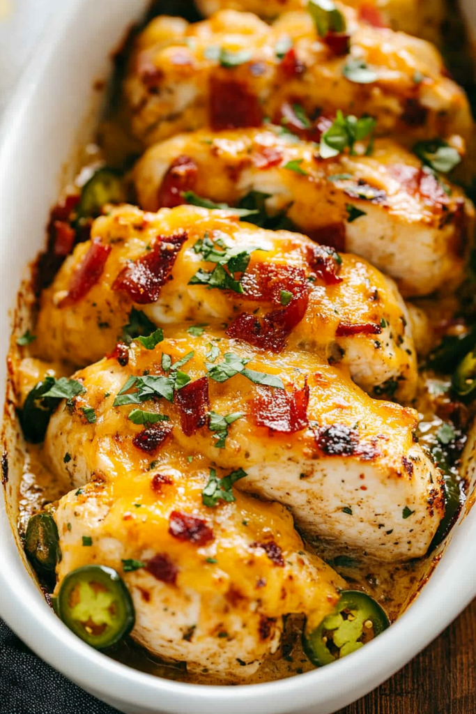 Jalapeno Popper Baked Chicken Breasts Recipe