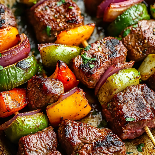 Juicy Steak Kabobs Recipe