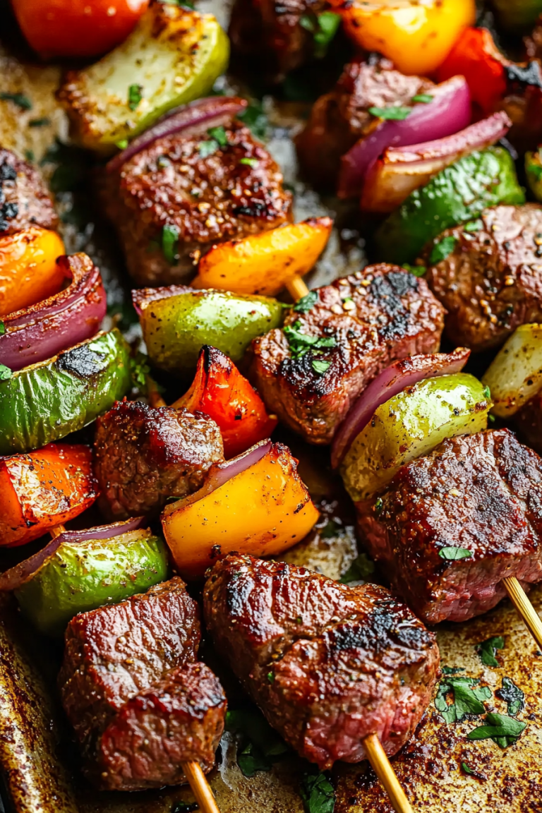 Juicy Steak Kabobs Recipe