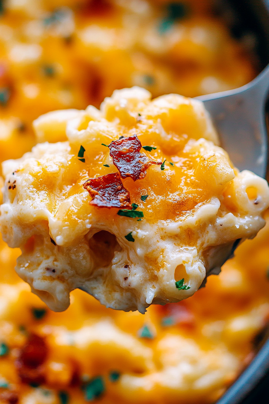 Keto-Friendly Mac and Cheese Recipe Final Dish Presentation