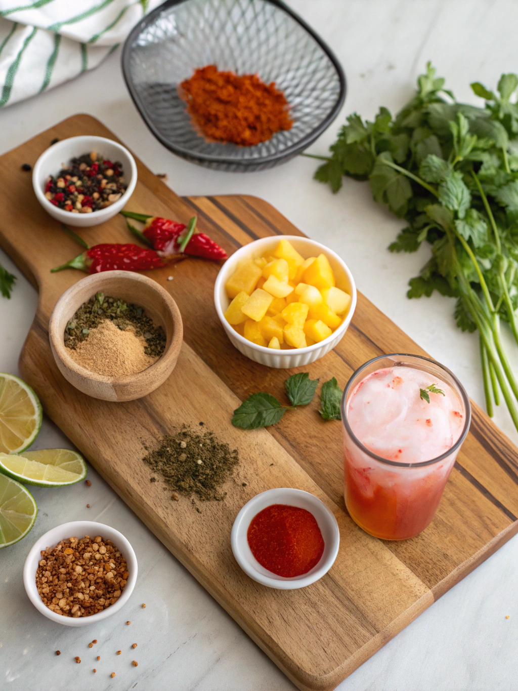 Lava Flow Cocktail ingredients