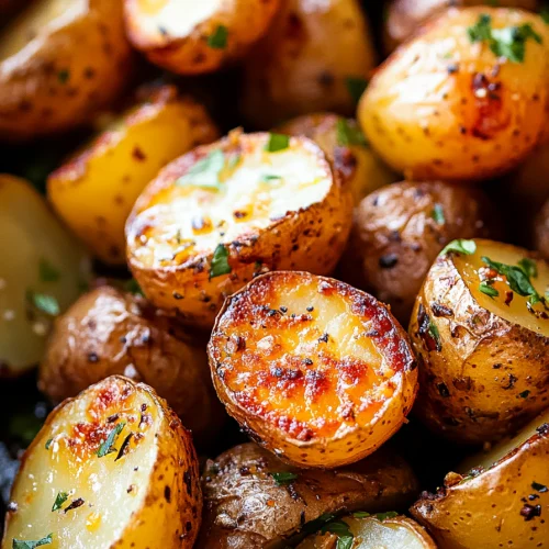 Lemon Garlic Oven Roasted Potatoes Recipe