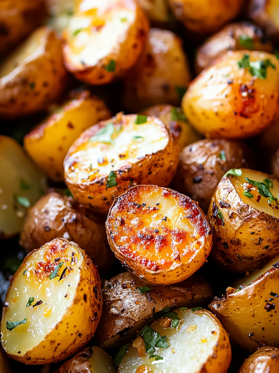 Lemon Garlic Oven Roasted Potatoes Recipe