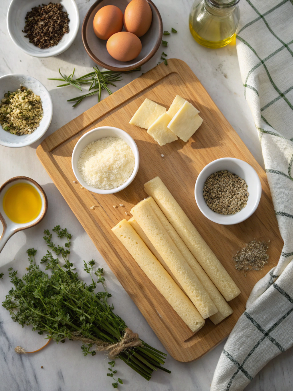 Low Carb Keto Breadsticks Recipe ingredients