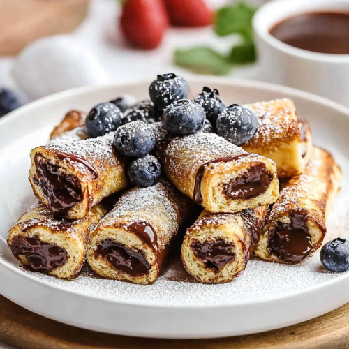 Nutella French Toast Rollups Recipe