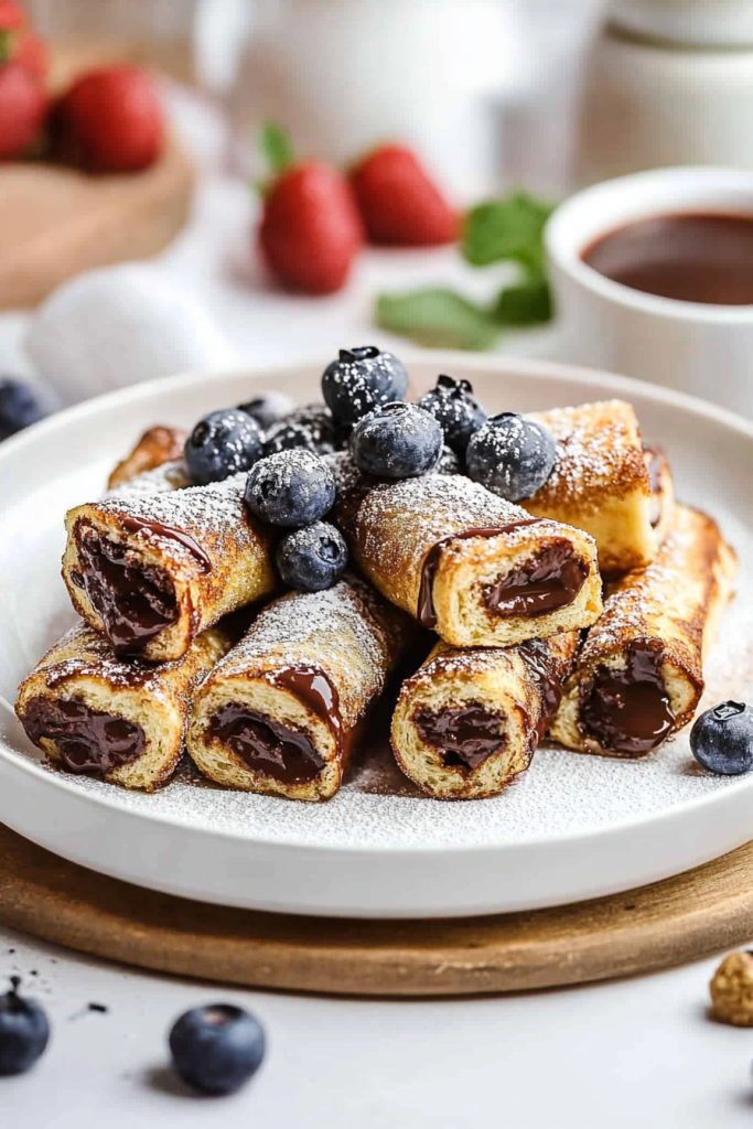 Nutella French Toast Rollups Recipe