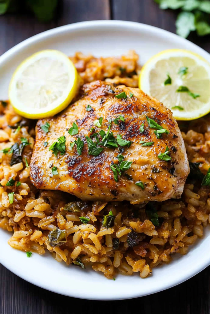 One-Pan Chicken Piccata and Rice Recipe