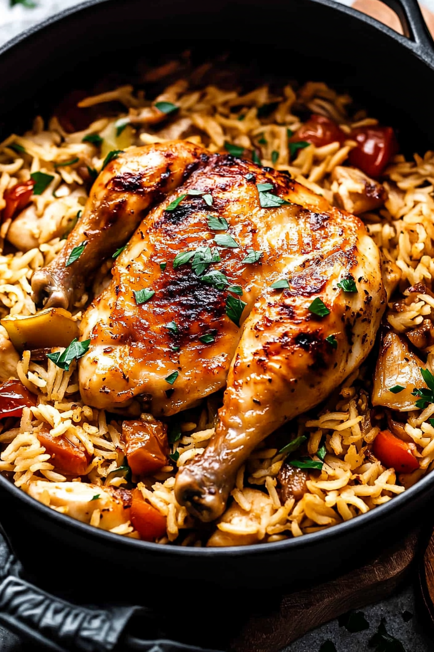 One-Pot Chicken Dinner Final Dish Presentation