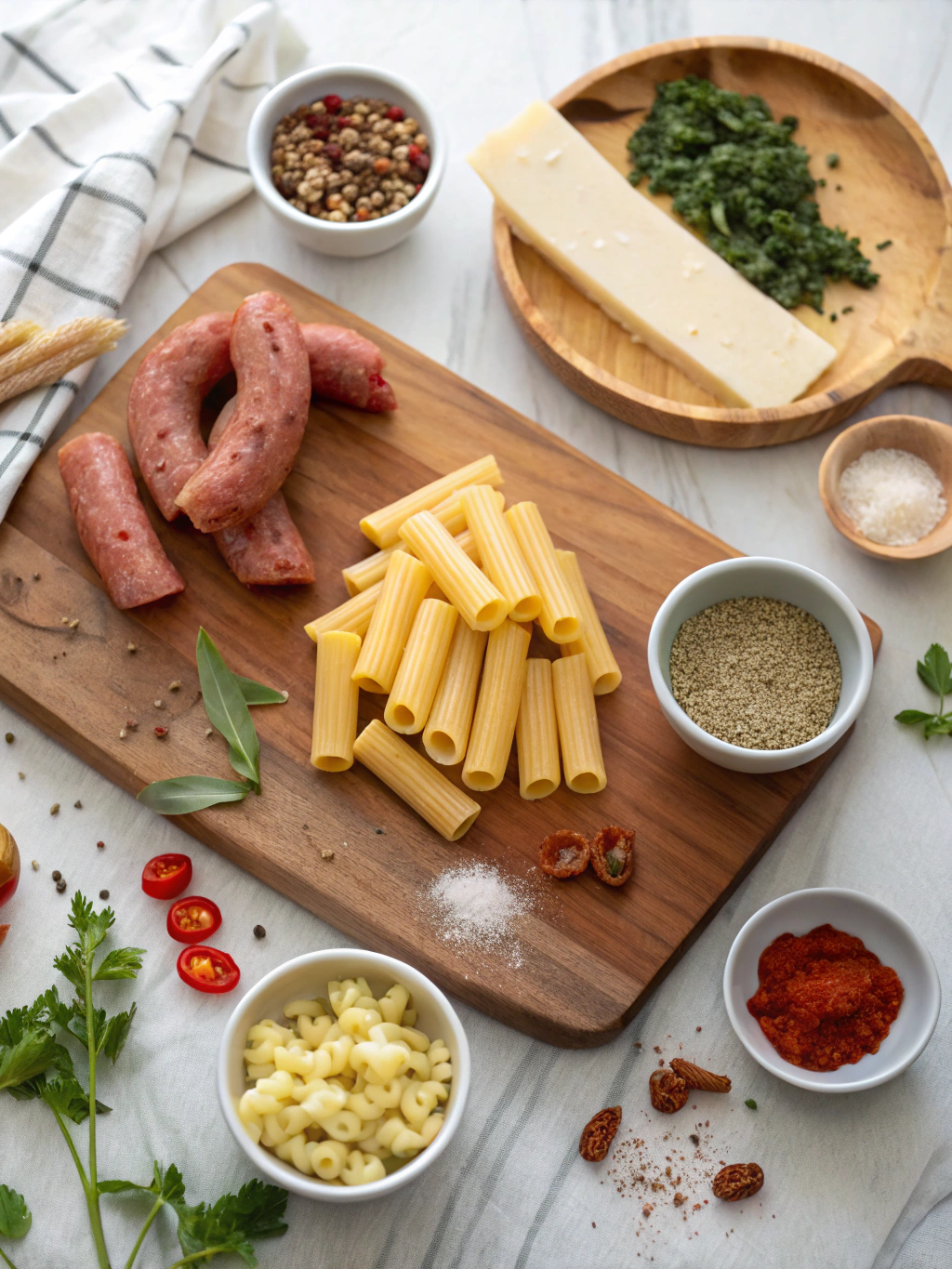 One-Pot Ziti with Andouille Sausage Recipe ingredients