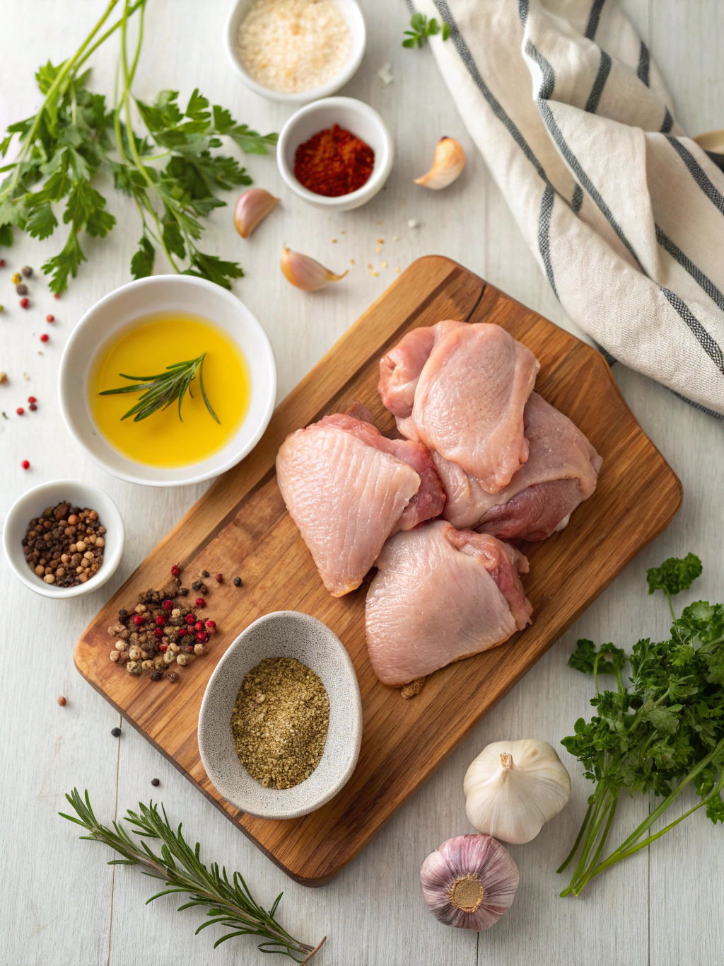 Oven-Baked Chicken Thighs Recipe ingredients