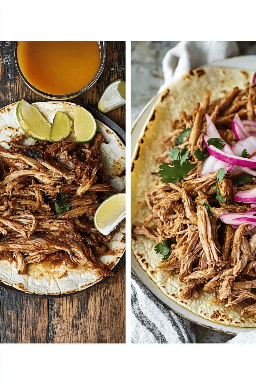 Oven-Baked Pork Carnitas Recipe Final Dish Presentation