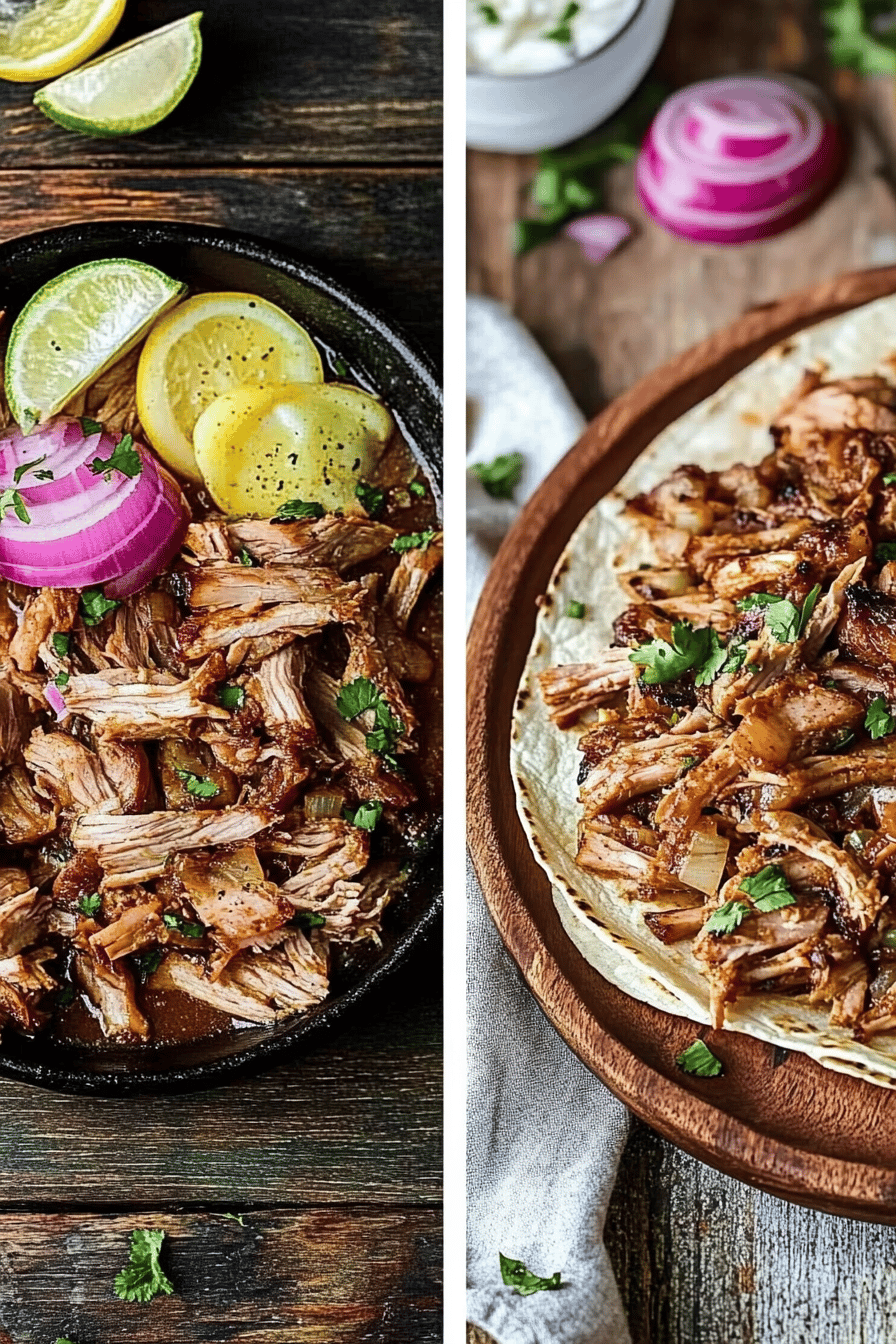 Oven-Baked Pork Carnitas Recipe Final Dish Presentation