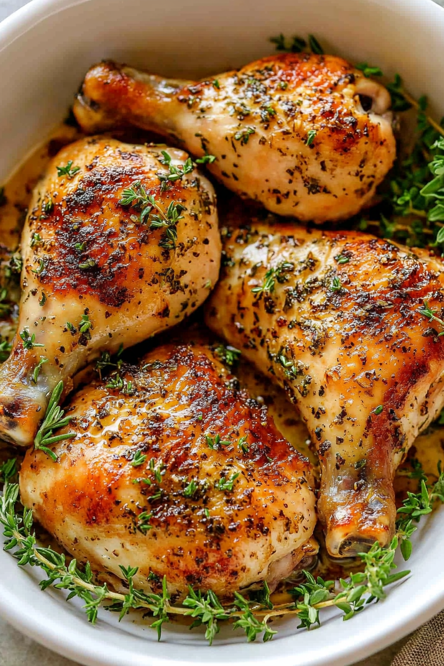 Oven-Roasted Chicken Pieces Recipe: A Classic Method for Perfectly Cooked Chicken Final Dish Presentation