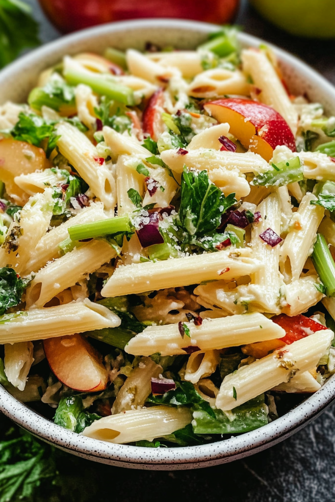 Pasta Salad Recipe with Apples and Celery