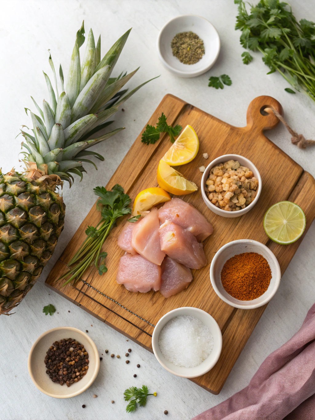 Pineapple Barbecue Chicken Recipe ingredients