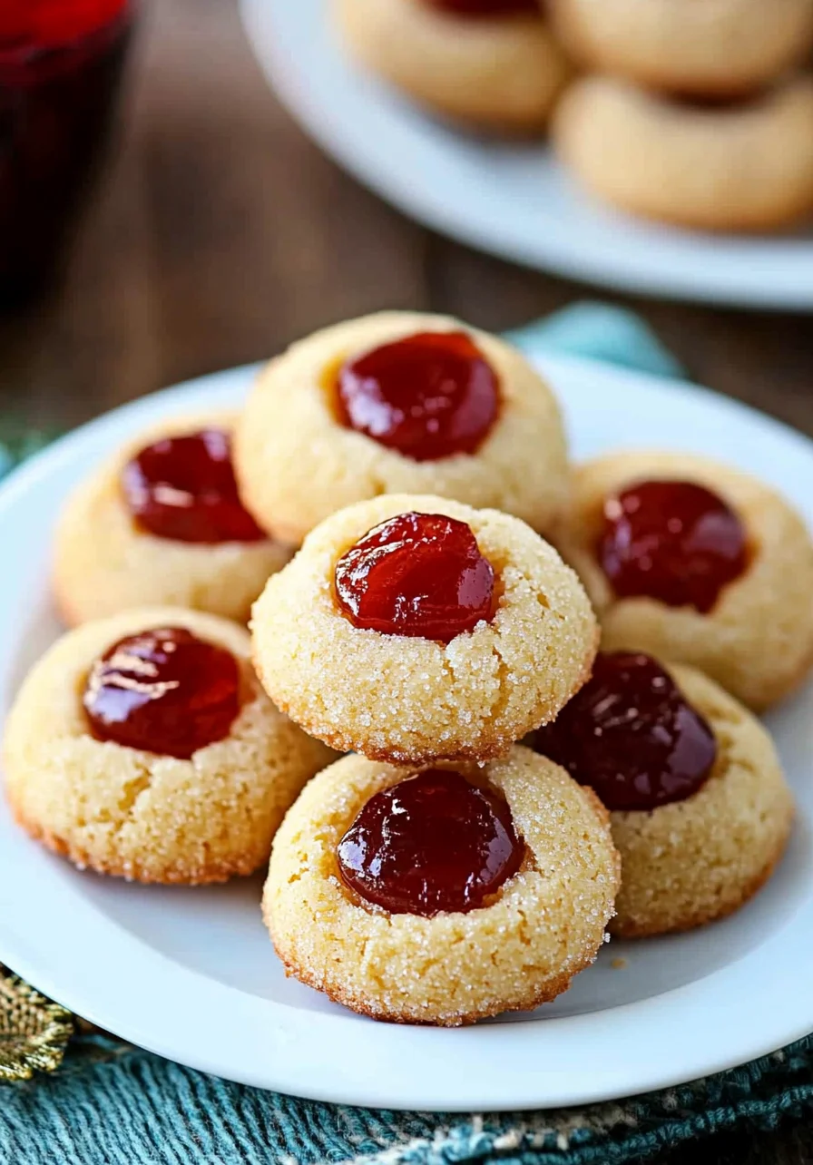 Raw Sugar Thumbprint Cookies Recipe
