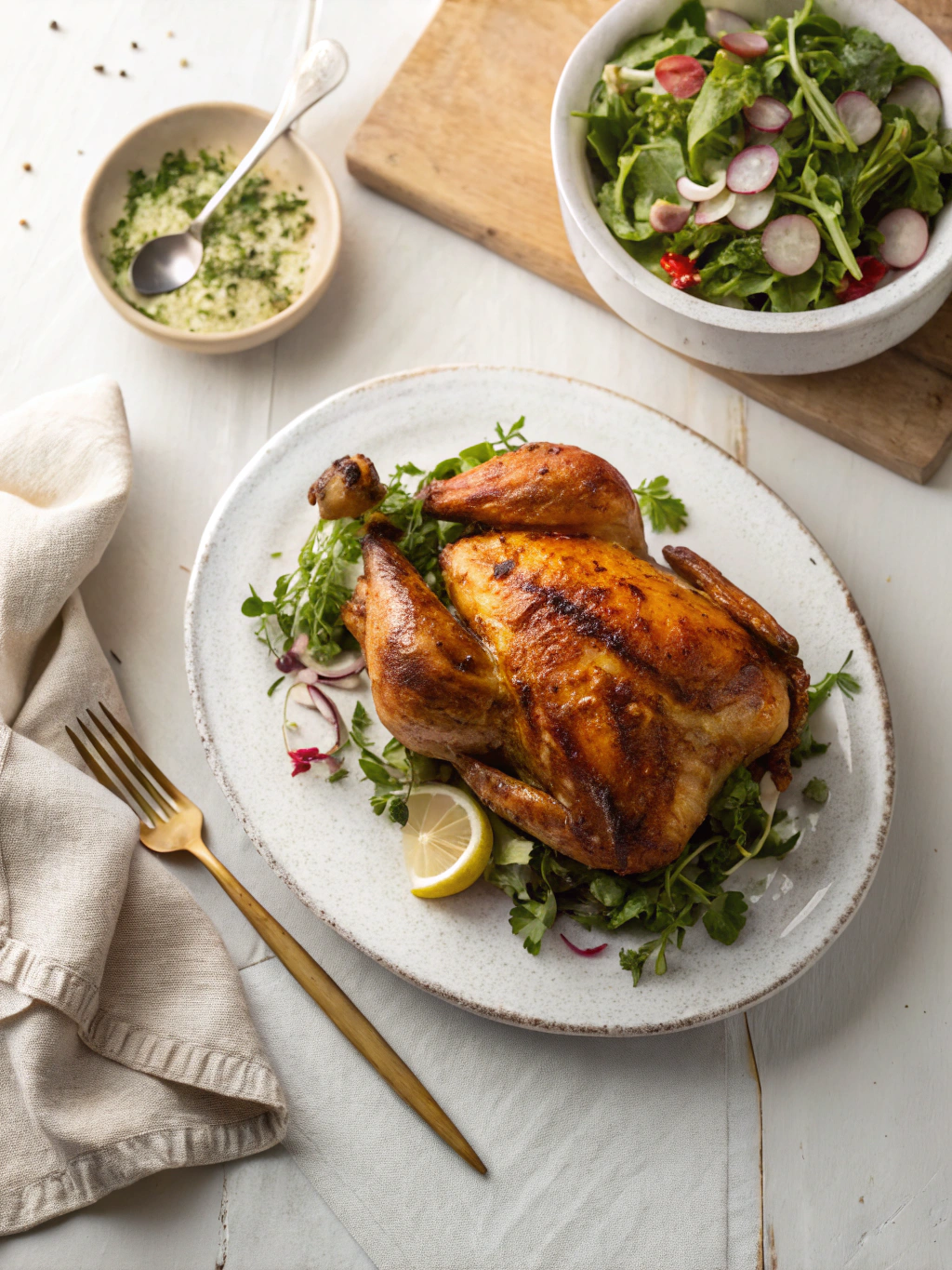 Roast Chicken Recipe: A Simple and Delicious Meal Idea serving suggestion