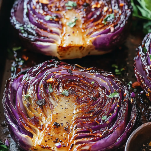Savory Roasted Cabbage Steaks Recipe