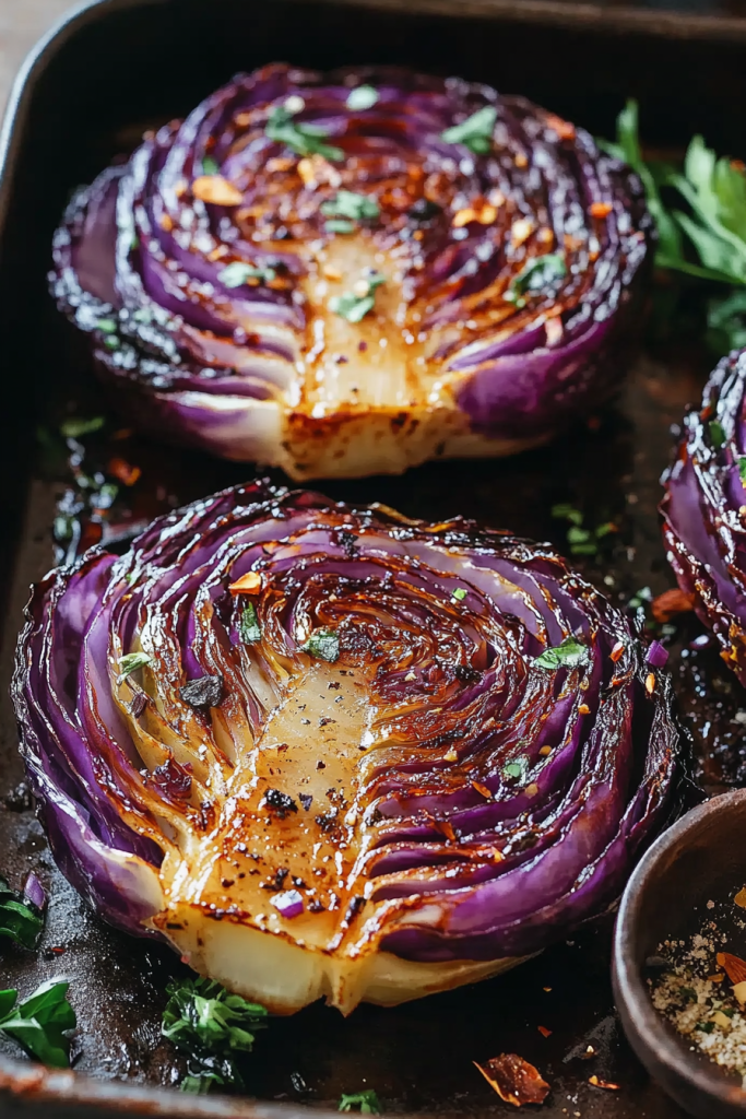 Savory Roasted Cabbage Steaks Recipe