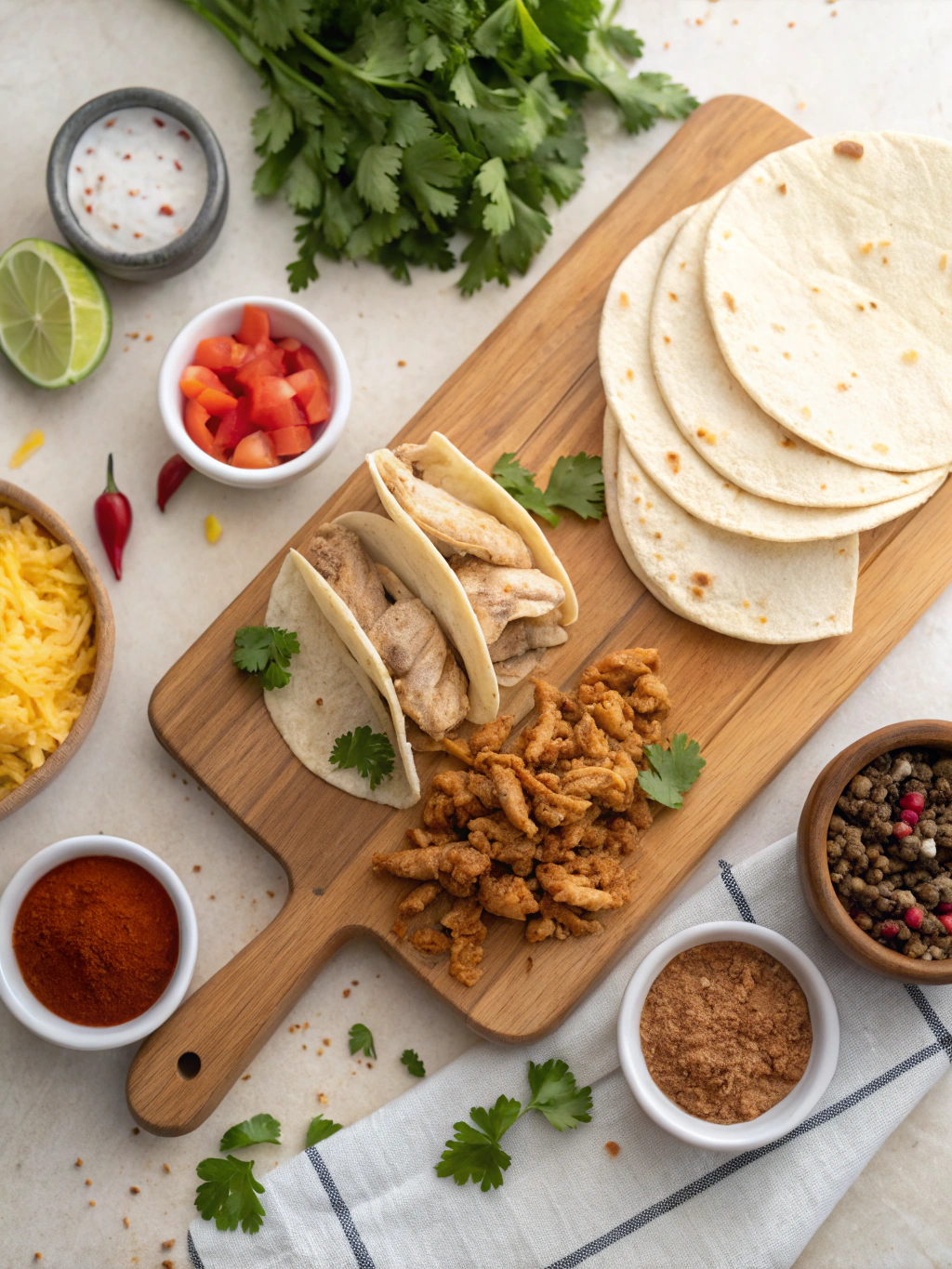Slow Cooker Chicken Tacos Recipe ingredients