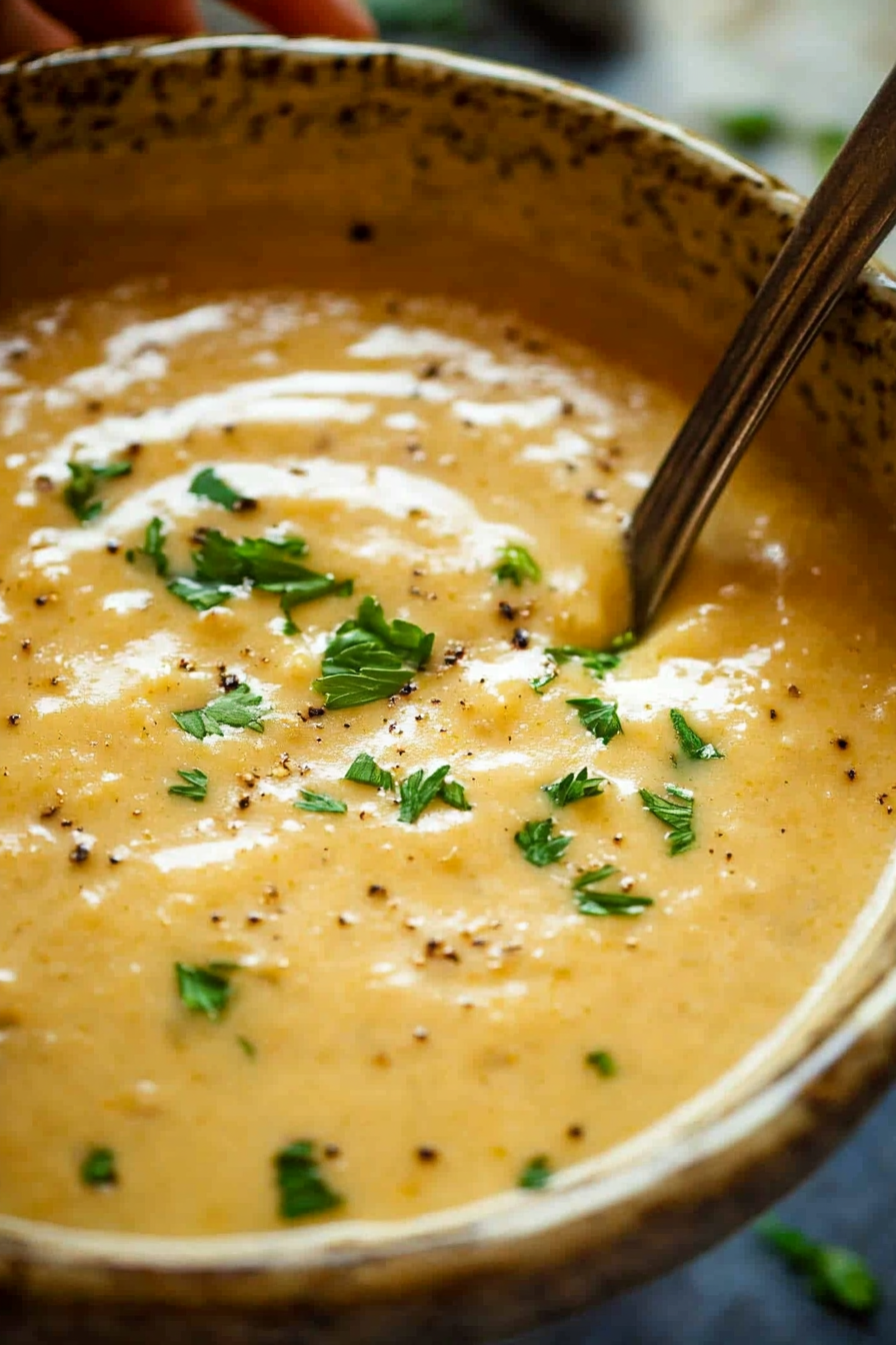 Slow Cooker Creamy Cauliflower Soup Recipe