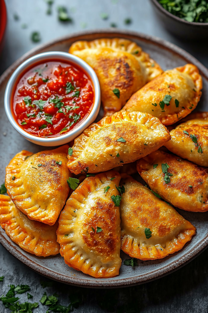 Spicy Feta Filled Pierogies Recipe
