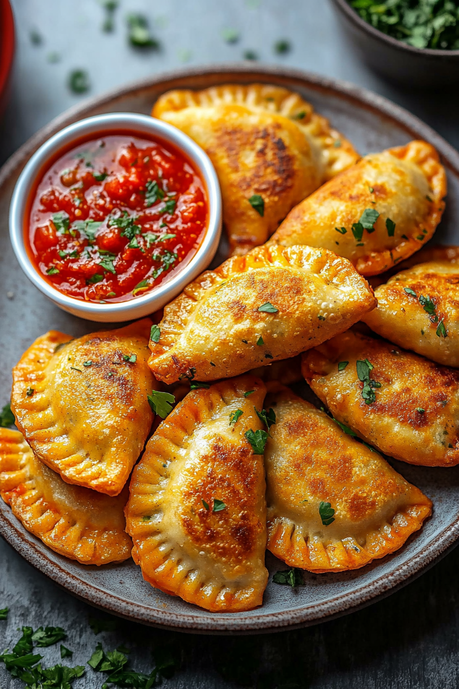 Spicy Feta Filled Pierogies Recipe