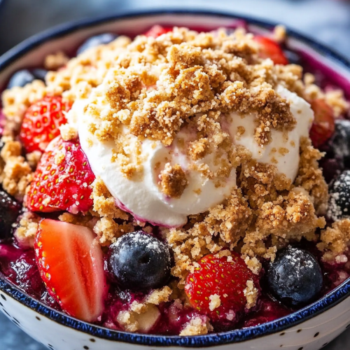 Strawberry Blueberry Crumble Recipe