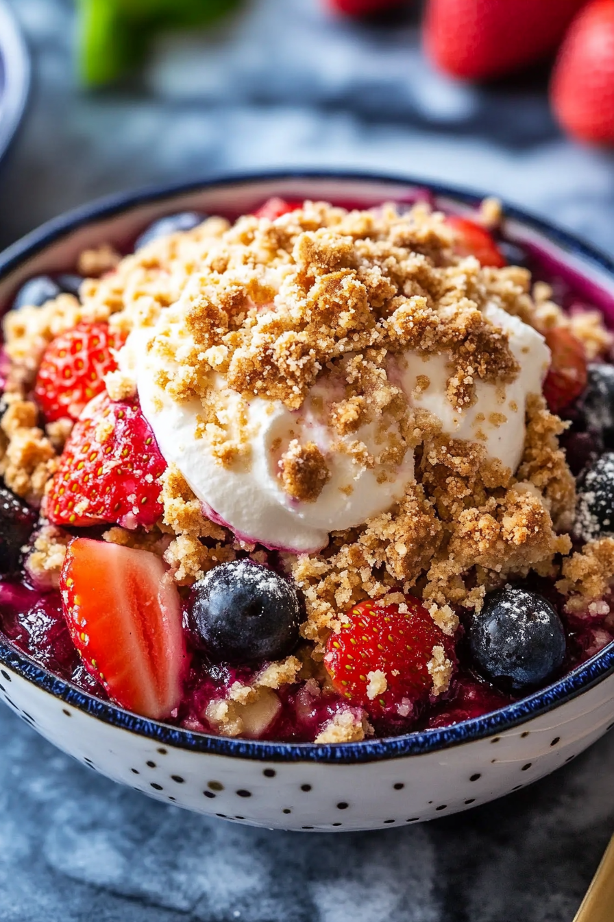 Strawberry Blueberry Crumble Recipe